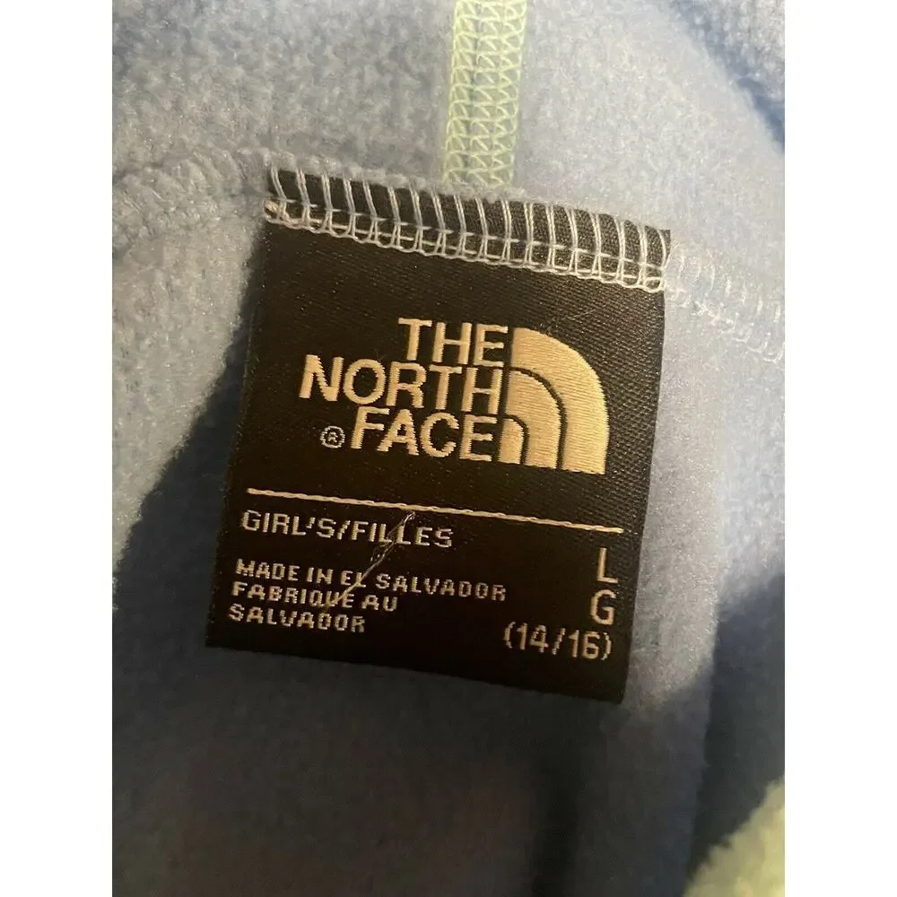 the north face blue gray kids fleece jacket Size L